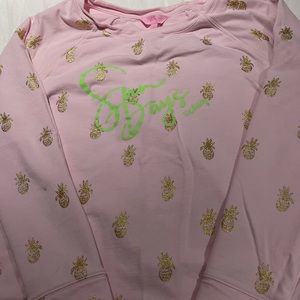 Lilly Pulitzer pink pineapple sweatshirt